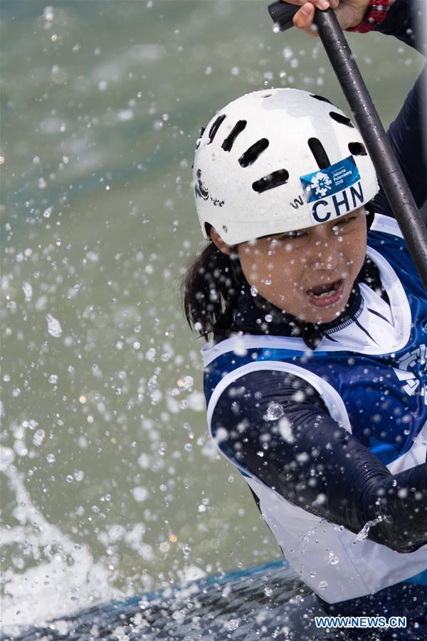 (SP)INDONESIA-WEST JAVA-ASIAN GAMES-WOMEN'S CANOE SINGLE