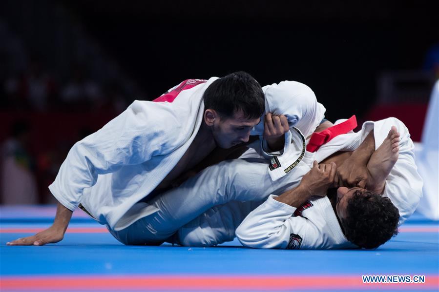 Torokan Bagynbai Uulu Wins Ju Jitsu Newaza Mens 69 Kg At 18th Asian Games Xinhua English 0735