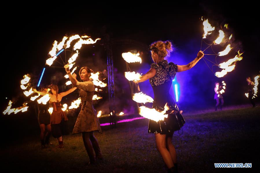 POLAND-OSTRODA-FIRE FESTIVAL