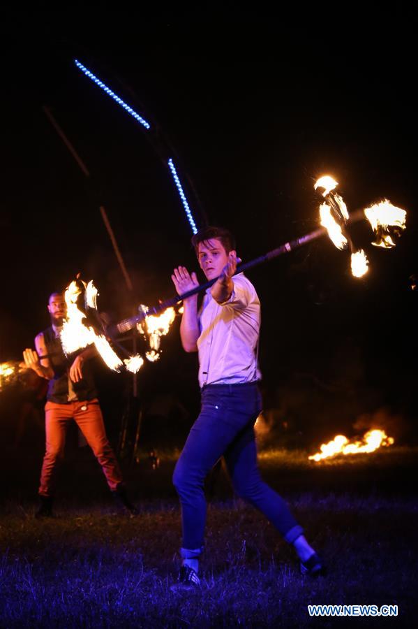 POLAND-OSTRODA-FIRE FESTIVAL