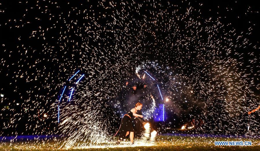 POLAND-OSTRODA-FIRE FESTIVAL