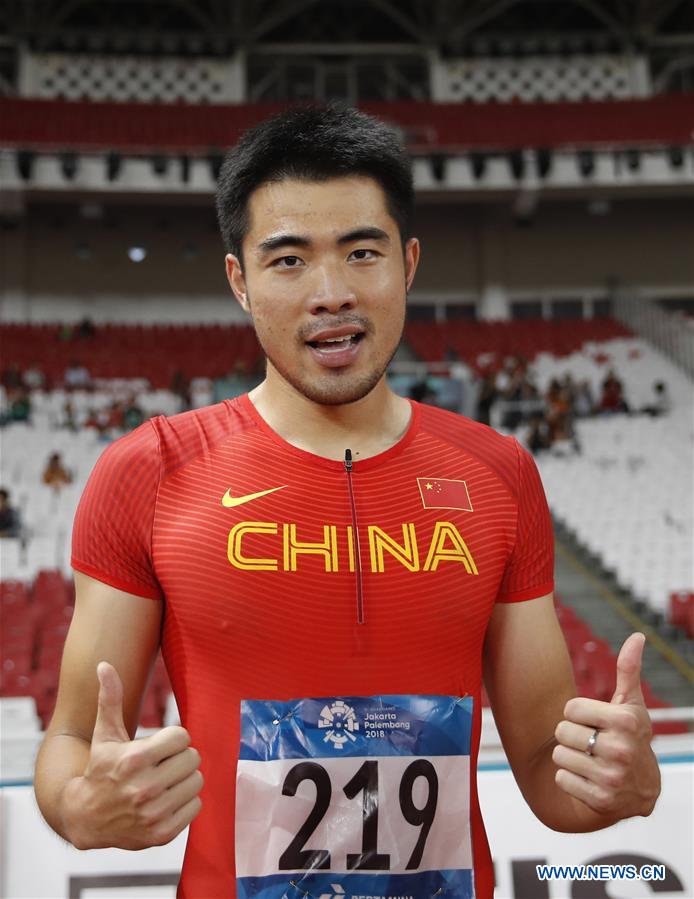 (SP)INDONESIA-JAKARTA-ASIAN GAMES-ATHLETICS-MEN'S 110M HURDLES