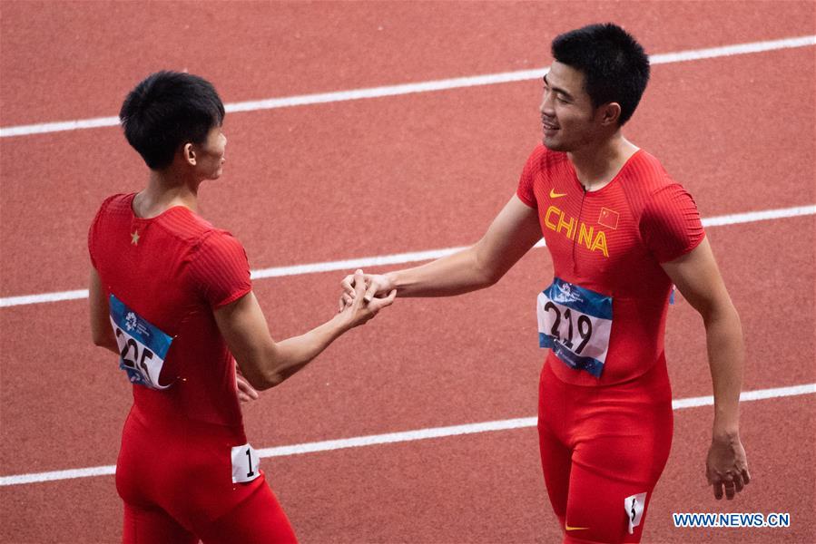 (SP)INDONESIA-JAKARTA-ASIAN GAMES-ATHLETICS-MEN'S 110M HURDLES