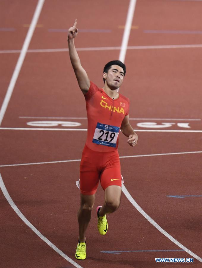 (SP)INDONESIA-JAKARTA-ASIAN GAMES-ATHLETICS-MEN'S 110M HURDLES