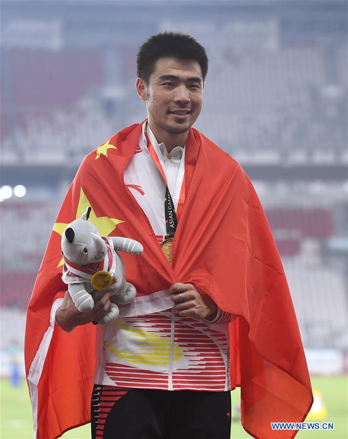 (SP)INDONESIA-JAKARTA-ASIAN GAMES-ATHLETICS-MEN'S 110M HURDLES