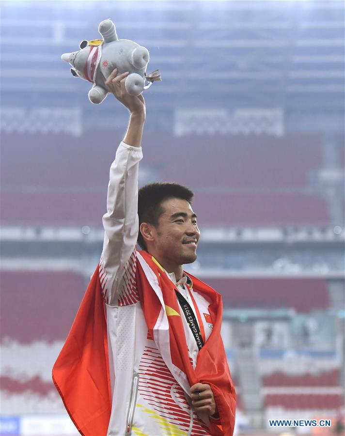 (SP)INDONESIA-JAKARTA-ASIAN GAMES-ATHLETICS-MEN'S 110M HURDLES