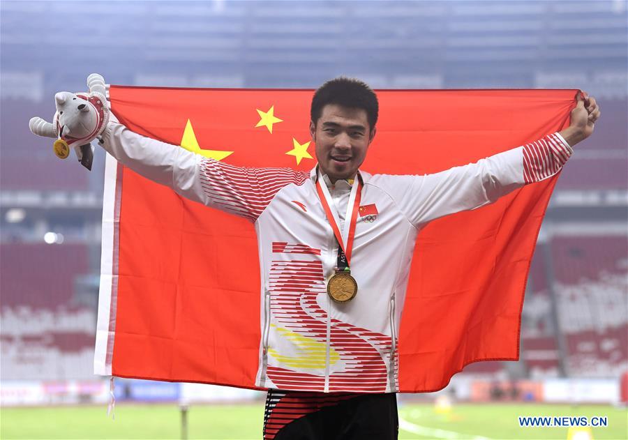 (SP)INDONESIA-JAKARTA-ASIAN GAMES-ATHLETICS-MEN'S 110M HURDLES