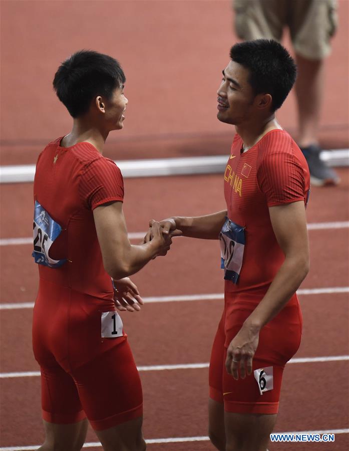 (SP)INDONESIA-JAKARTA-ASIAN GAMES-ATHLETICS-MEN'S 110M HURDLES