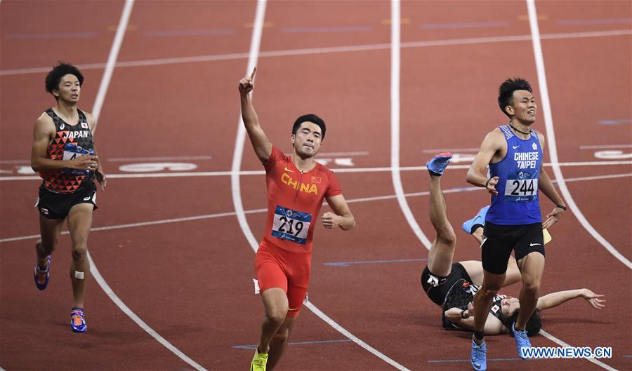 (SP)INDONESIA-JAKARTA-ASIAN GAMES-ATHLETICS-MEN'S 110M HURDLES