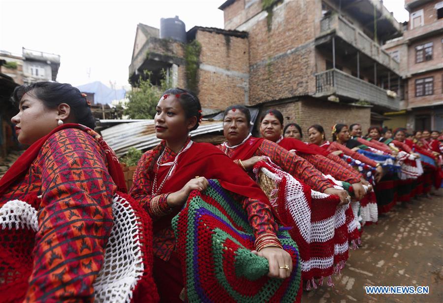 NEPAL-LALITPUR-FESTIVAL-MATAYA