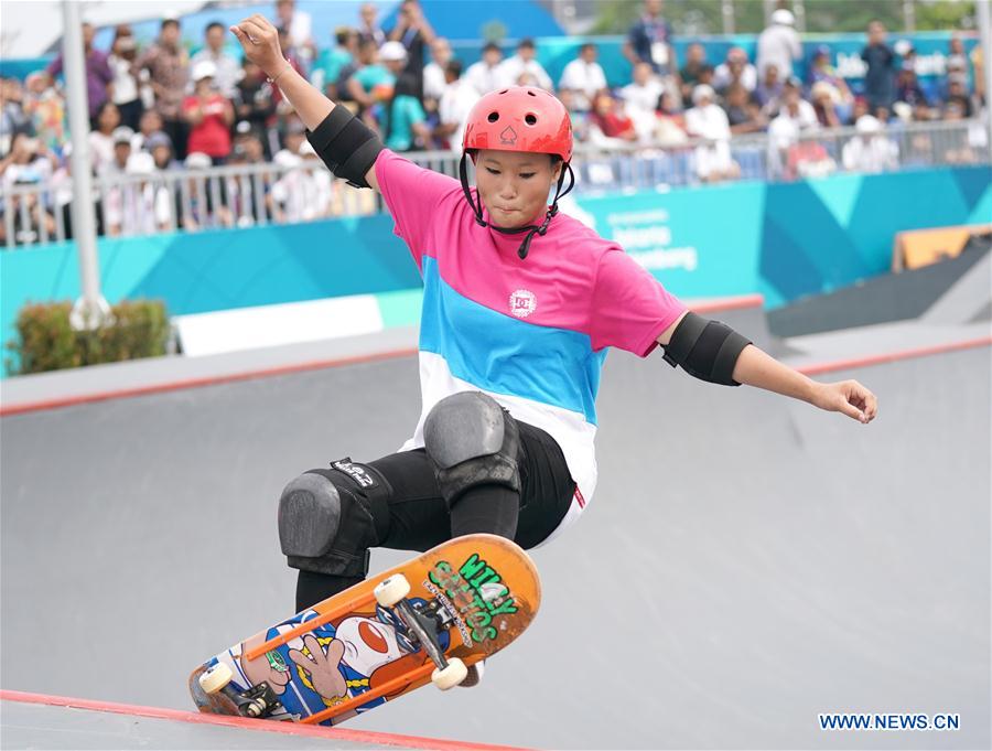 (SP)INDONESIA-PALEMBANG-ASIAN GAMES-SKATEBOARD-WOMEN'S PARK