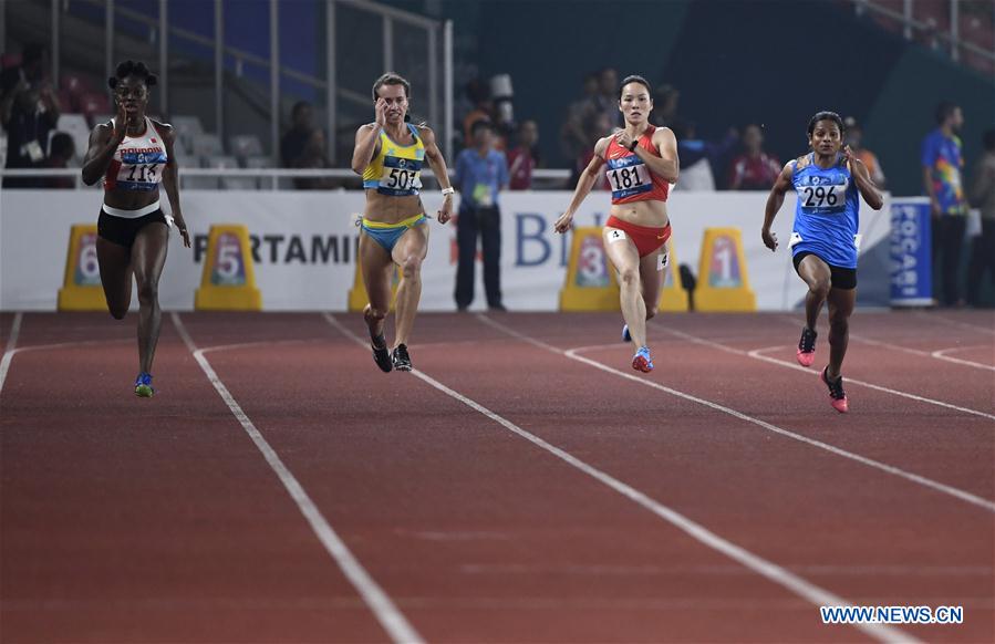 (SP)INDONESIA-JAKARTA-ASIAN GAMES-ATHLETICS-WOMEN'S 200M