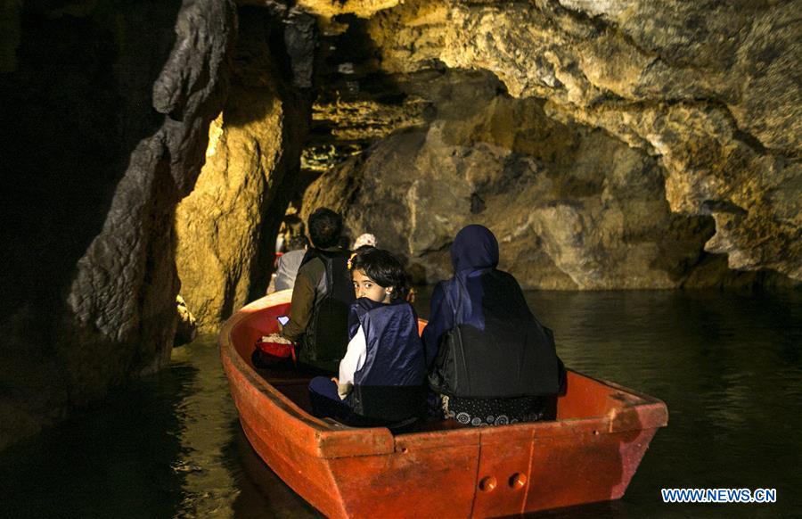 IRAN-HAMEDAN-ALISADR CAVE