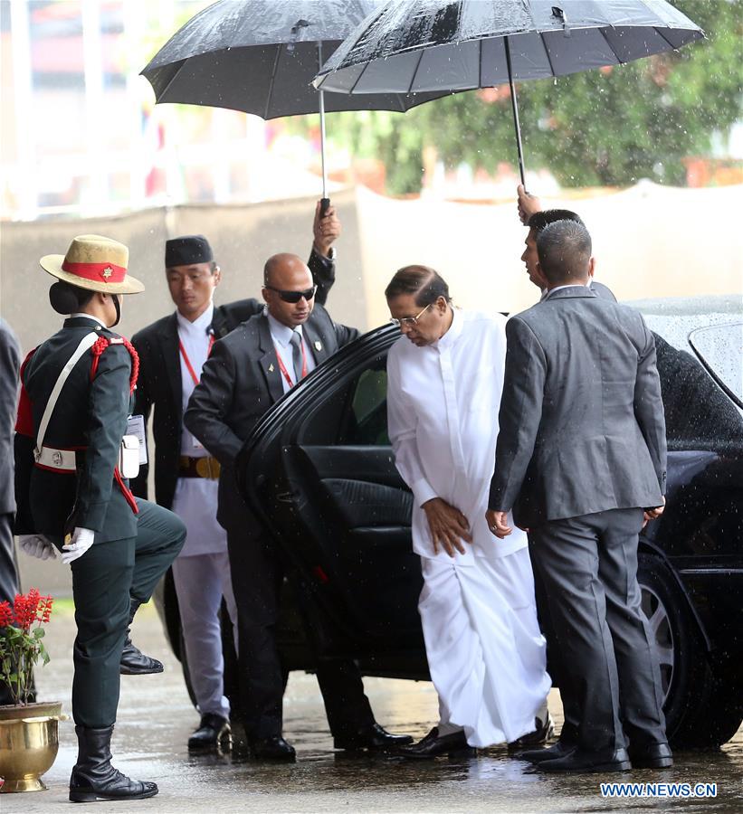 NEPAL-KATHMANDU-BIMSTEC SUMMIT-SRI LANKA'S PRESIDENT-ARRIVAL