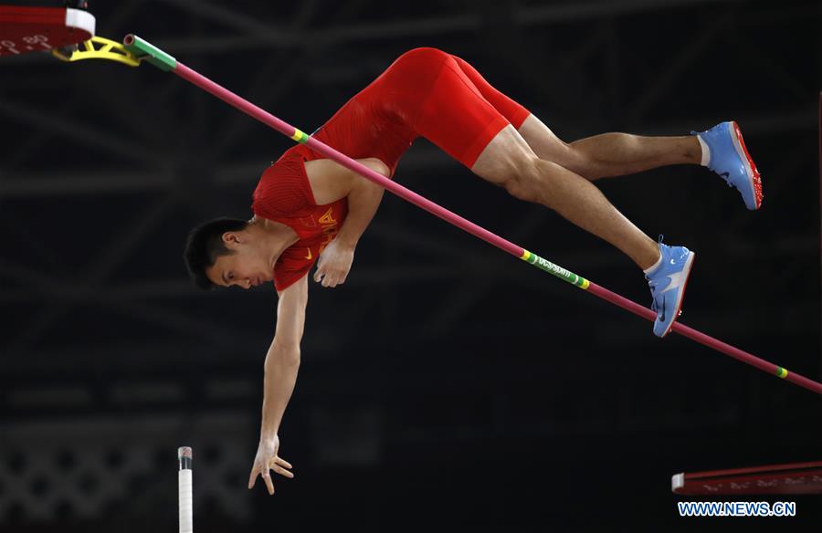 (SP)INDONESIA-JAKARTA-ASIAN GAMES-ATHLETICS-MEN'S POLE VAULT