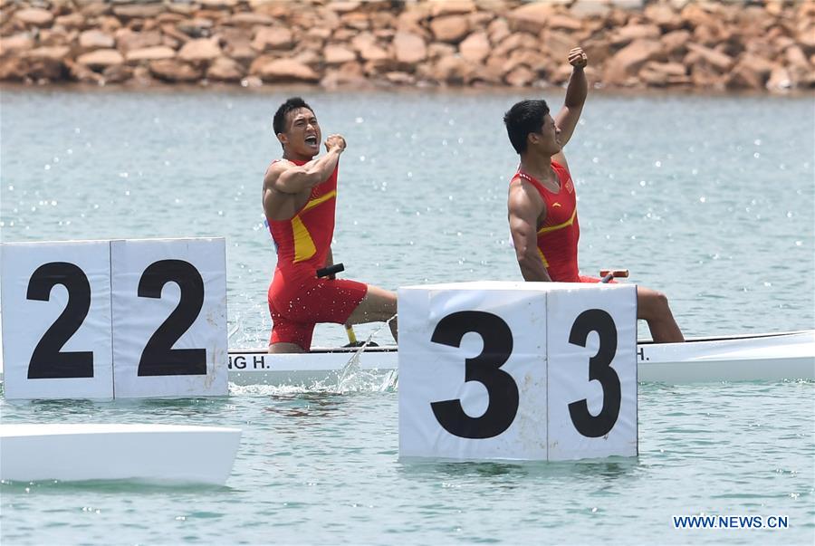 (SP)INDONESIA-PALEMBANG-ASIAN GAMES-MEN'S CANOE DOUBLE (C2) 1000M