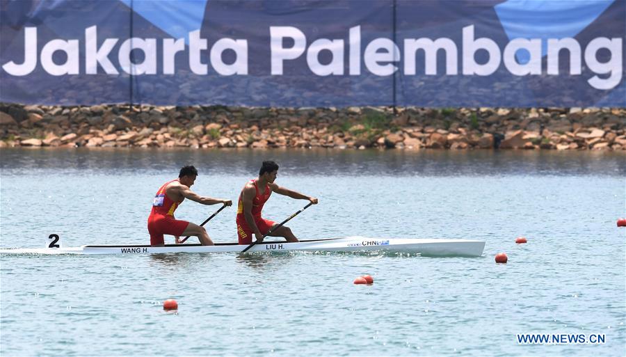 (SP)INDONESIA-PALEMBANG-ASIAN GAMES-MEN'S CANOE DOUBLE (C2) 1000M