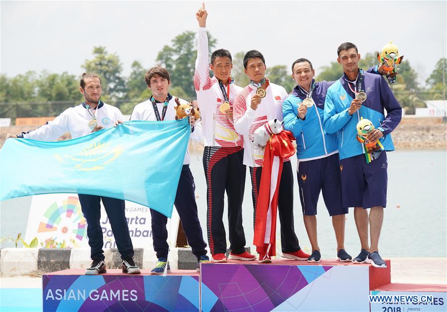 (SP)INDONESIA-PALEMBANG-ASIAN GAMES-MEN'S CANOE DOUBLE (C2) 1000M