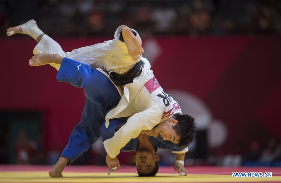 Ono Shohei of Japan wins men's 73kg of judo at Asian Games Xinhua