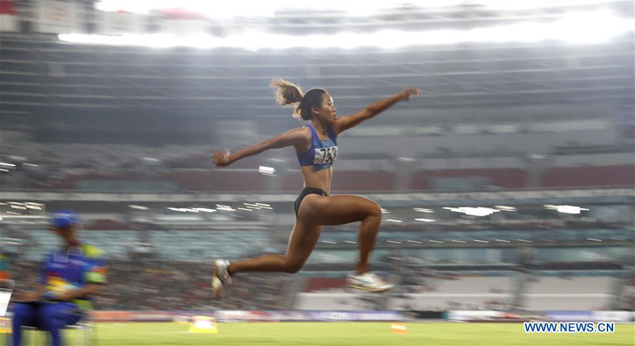 (SP)INDONESIA-JAKARTA-ASIAN GAMES-ATHLETICS-WOMEN'S TRIPLE JUMP