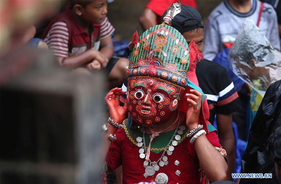 NEPAL-BHAKTAPUR-NIL BARAHI DANCE FESTIVAL