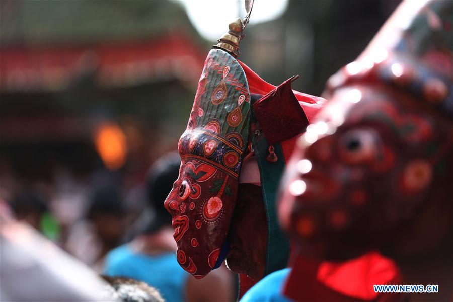 NEPAL-BHAKTAPUR-NIL BARAHI DANCE FESTIVAL