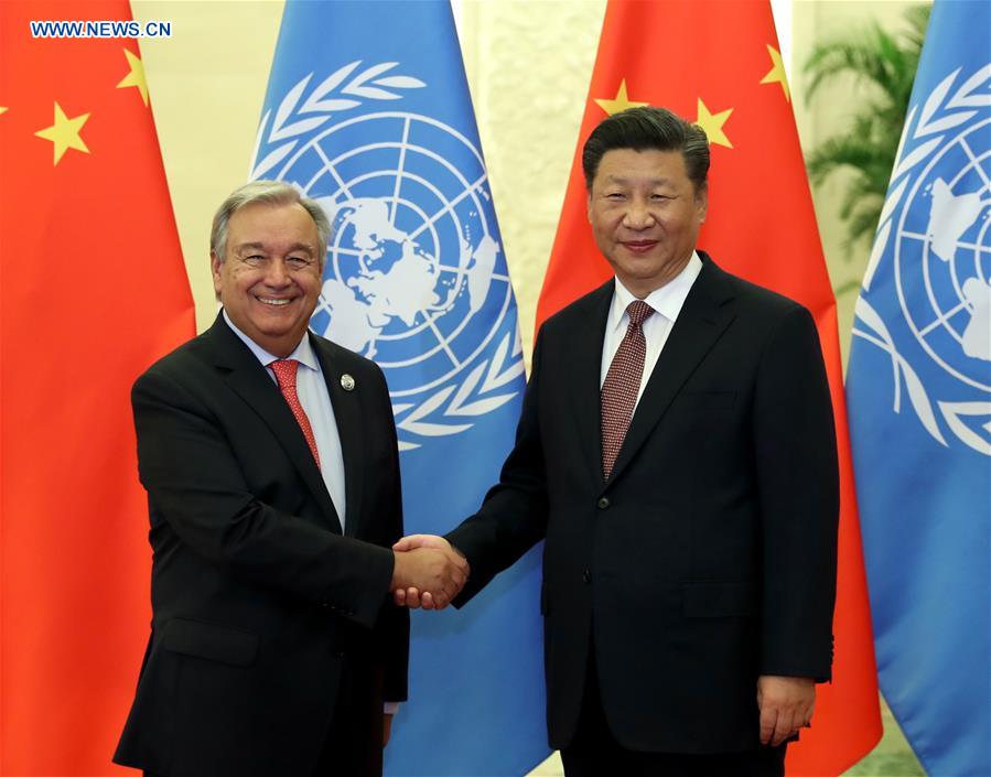 CHINA-BEIJING-XI JINPING-UN SECRETARY-GENERAL-MEETING (CN)