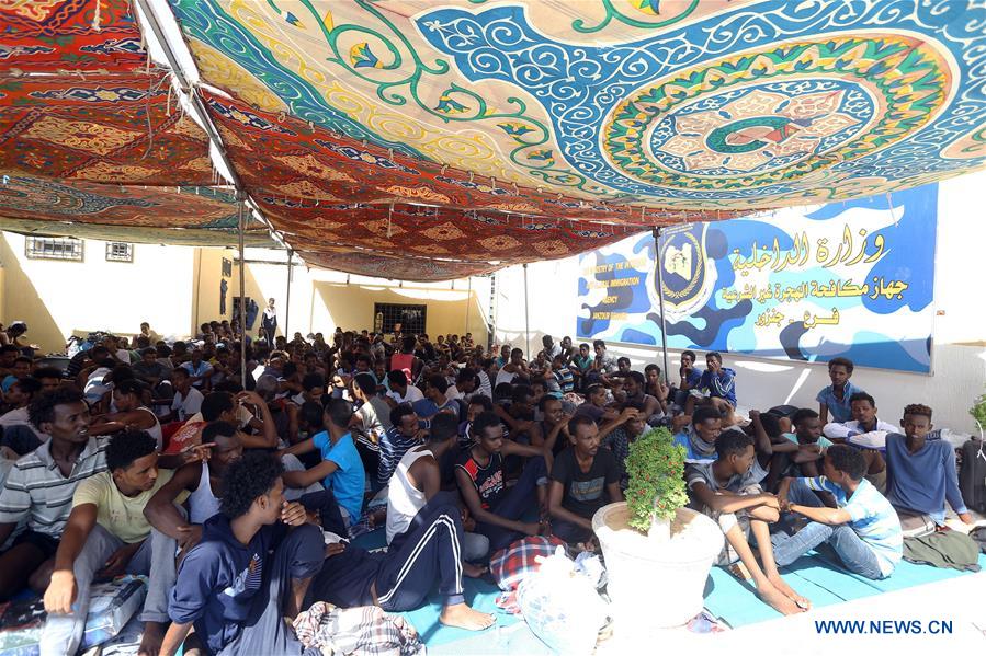 LIBYA-TRIPOLI-ILLEGAL IMMIGRANTS-SHELTER-CEASEFIRE DEAL