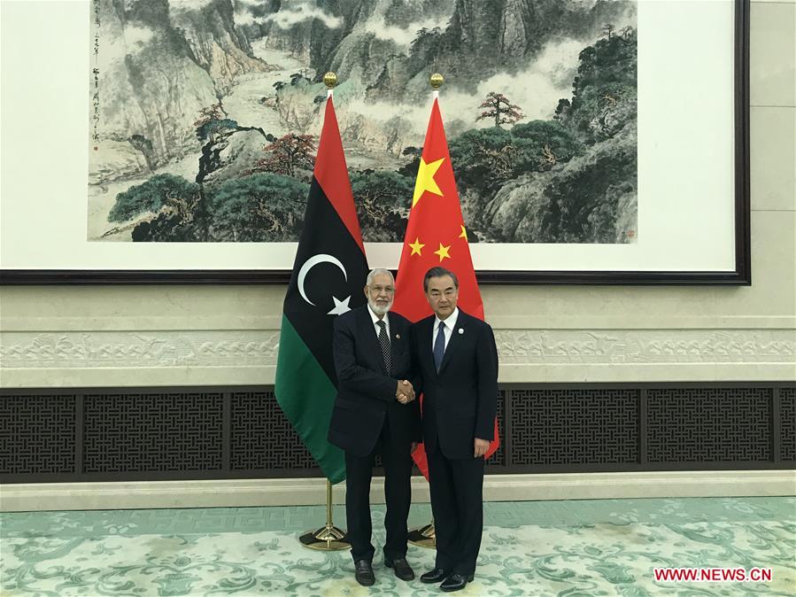 CHINA-BEIJING-WANG YI-MOHAMMED SAYALA-MEETING (CN)