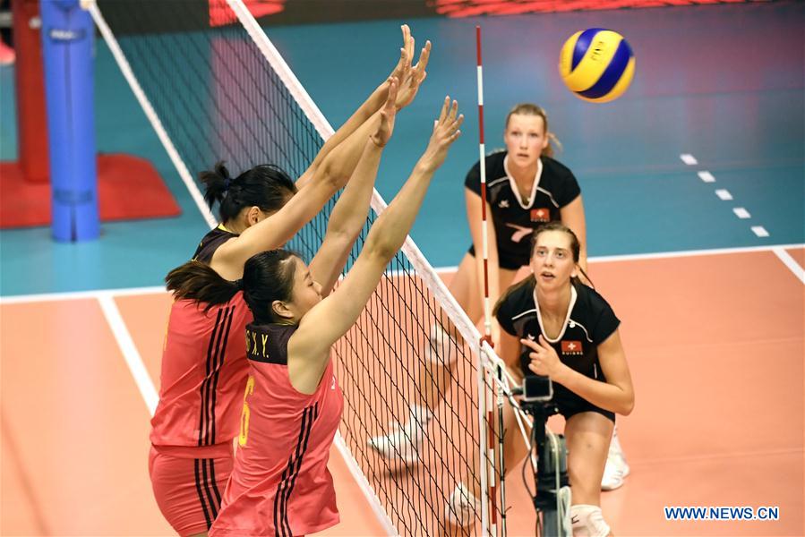 (SP)SWITZERLAND-MONTREUX-VOLLEYBALL-CHINA VS SWITZERLAND