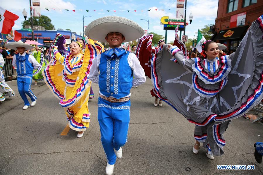 Parade held ahead of Mexican Independence Day in Chicago Xinhua