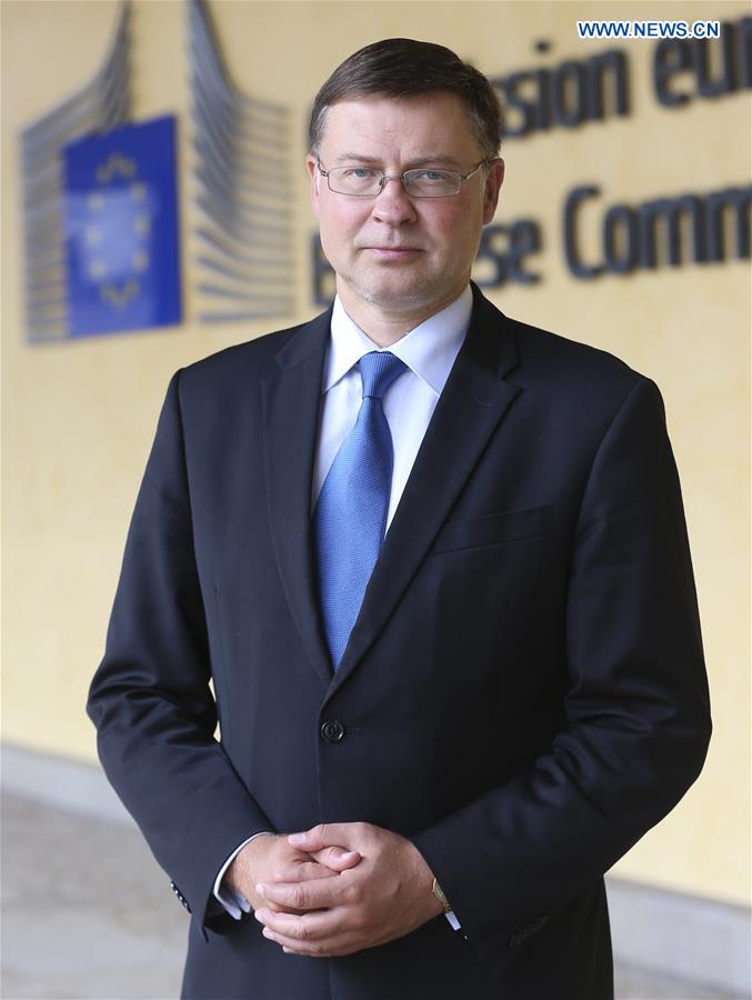 BELGIUM-BRUSSELS-EUROPEAN COMMISSION-VICE PRESIDENT-DOMBROVSKIS-INTERVIEW