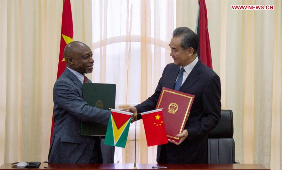 GUYANA-GEORGETOWN-CHINESE FM-VISIT