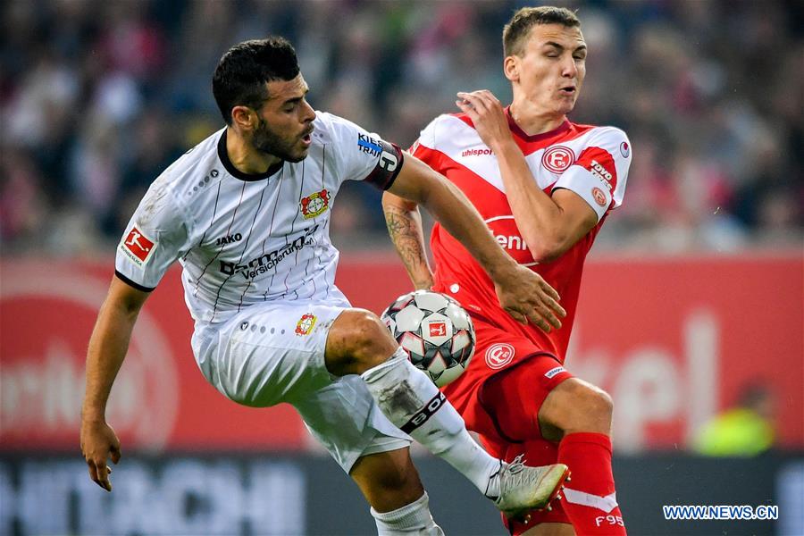 (SP)GERMANY-DUSSELDORF-SOCCER-BUNDESLIGA-FORTUNA DUSSELDORF VS BAYER LAVERKUSEN