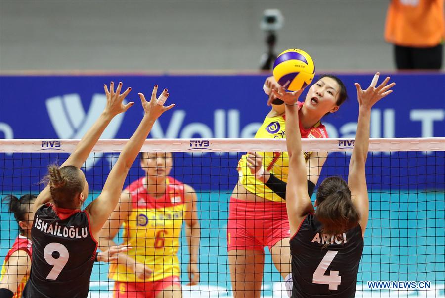 (SP)JAPAN-SAPPORO-VOLLEYBALL-WOMEN'S WORLD CHAMPIONSHIP-CHINA VS TURKEY