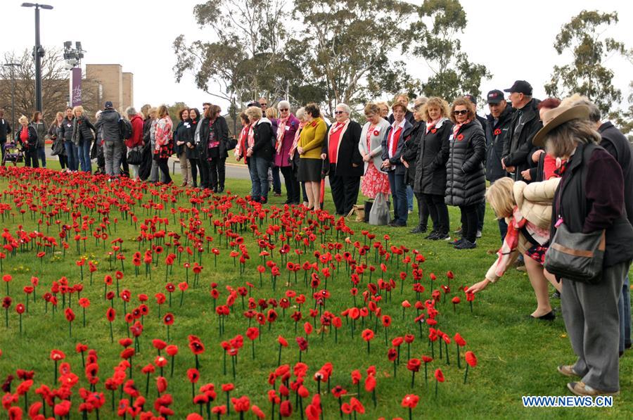 AUSTRALIA-CANBERRA-WWI-POPPIES