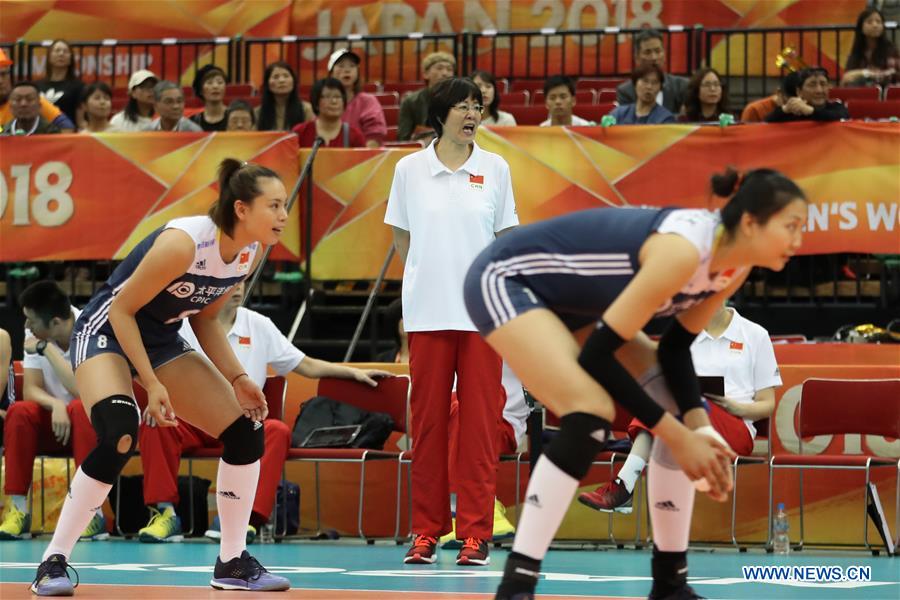 (SP)JAPAN-NAGOYA-VOLLEYBALL-WOMEN'S WORLD CHAMPIONSHIP-CHINA VS THE NETHERLANDS