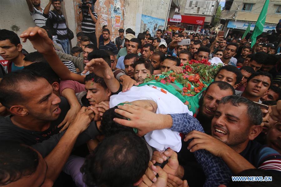 MIDEAST-GAZA-FUNERAL