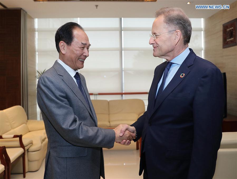 CHINA-BEIJING-CAI MINGZHAO-UNOG CHIEF-MEETING (CN)