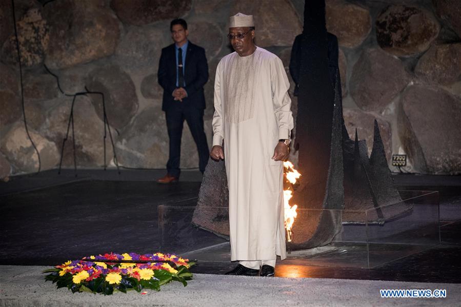 MIDEAST-JERUSALEM-CHADIAN PRESIDENT-YAD VASHEM-VISIT