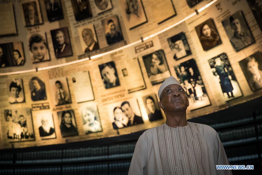 MIDEAST-JERUSALEM-CHADIAN PRESIDENT-YAD VASHEM-VISIT