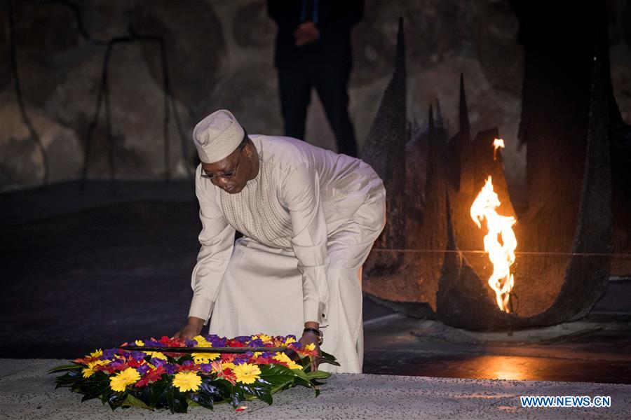 MIDEAST-JERUSALEM-CHADIAN PRESIDENT-YAD VASHEM-VISIT