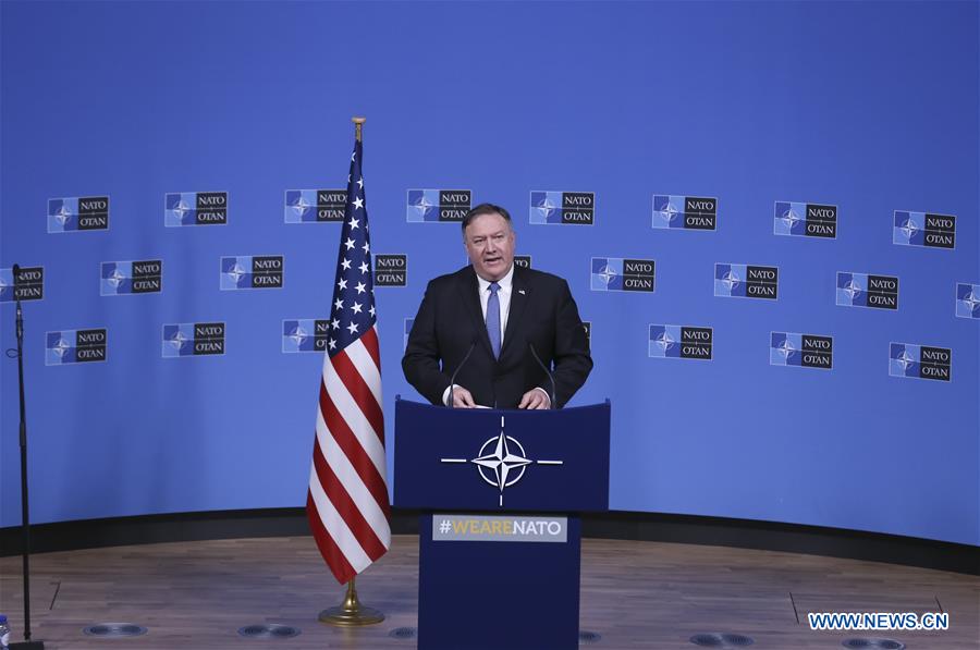 BELGIUM-BRUSSELS-NATO-FM-MEETING-U.S.-POMPEO-PRESS CONFERENCE