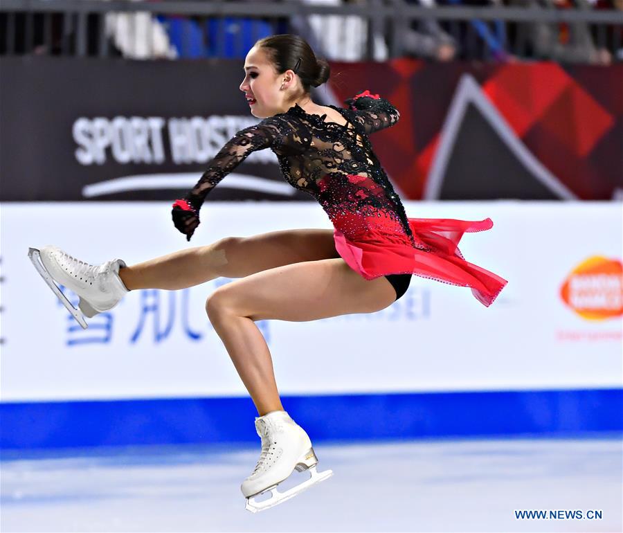 competes during the Senior Ladies' Free Skating at the International S...