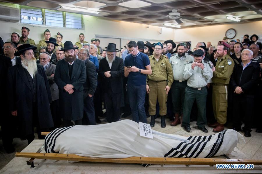 MIDEAST-JERUSALEM-ISRAEL-SOLDIER-ATTACK-FUNERAL