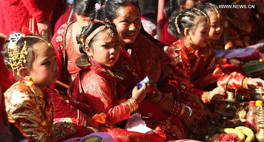 NEPAL-KATHMANDU-CULTURE-BEL BIBAHA CEREMONY