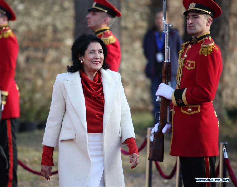 Salome Zurabishvili Sworn In As Georgias First Female President Xinhua Englishnewscn