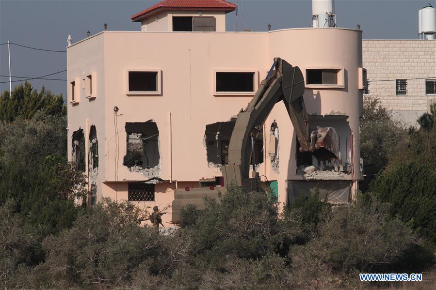 MIDEAST-TULKAREM-HOUSE-DESTROYED