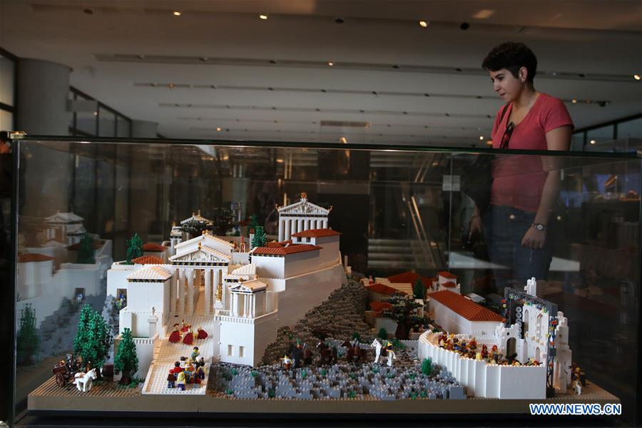 GREECE-ATHENS-ACROPOLIS MAQUETTE-LEGO