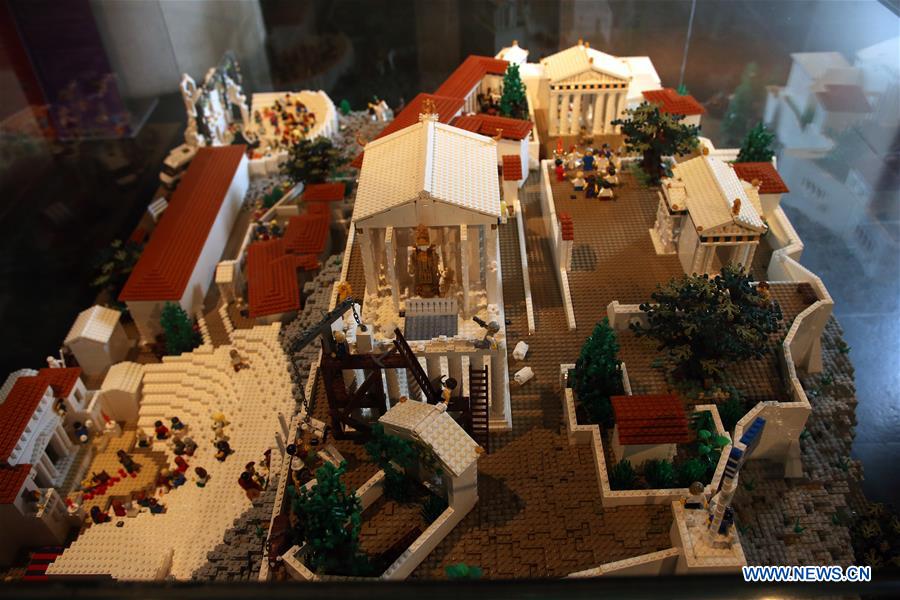 GREECE-ATHENS-ACROPOLIS MAQUETTE-LEGO